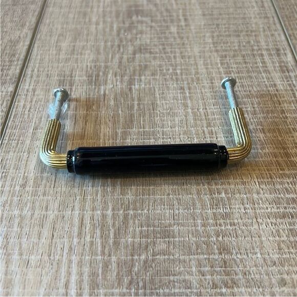 Anthropologie Deauville Handle Gold and Black Knob - Picture 4 of 7